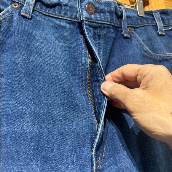 Vintage 70's Levi's Orange Tab 536 Boot Cut Dark Wash Jeans 40x30 - Picture 6 of 13